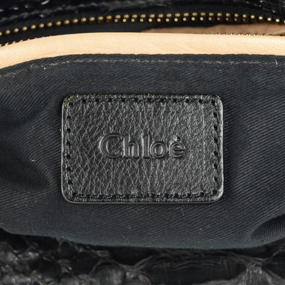 Chloe Python Large Paraty Black 6 of 8