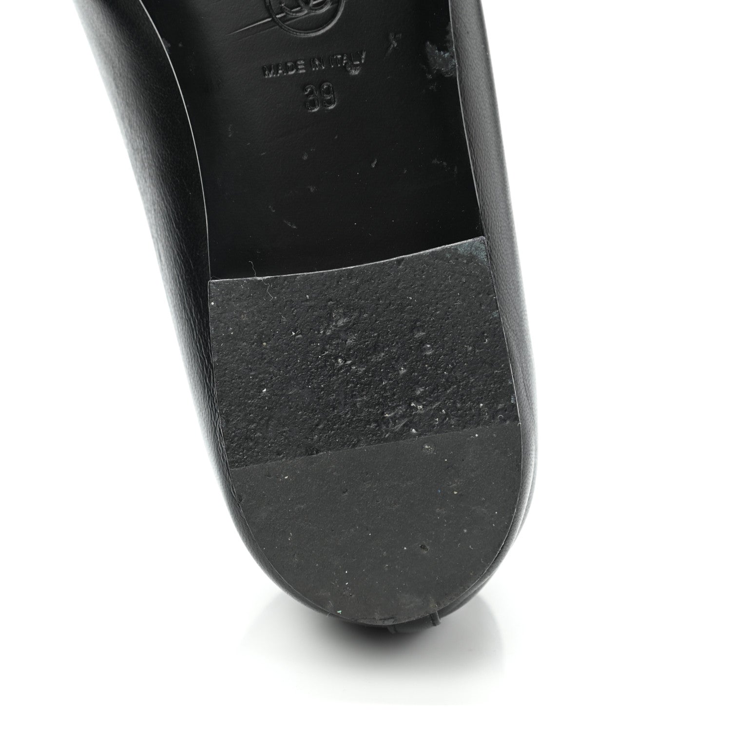 Chanel Lambskin Patent Cap Toe Ballerina Flats 39 Black 12 of 13