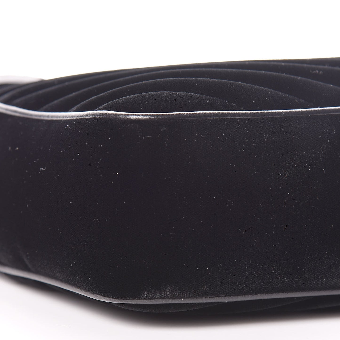 Velvet Matelasse Monogram Lou Camera Bag Black