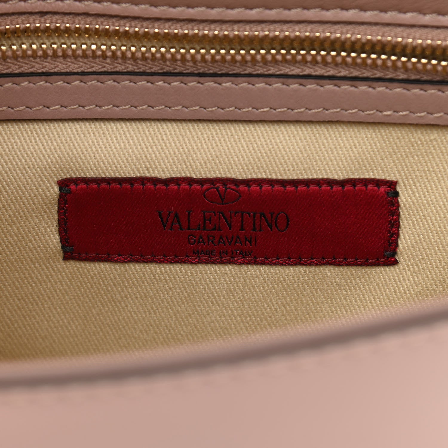 Valentino Garavani Vitello Small Glam Lock Rockstud Flap Poudre 6 of 11