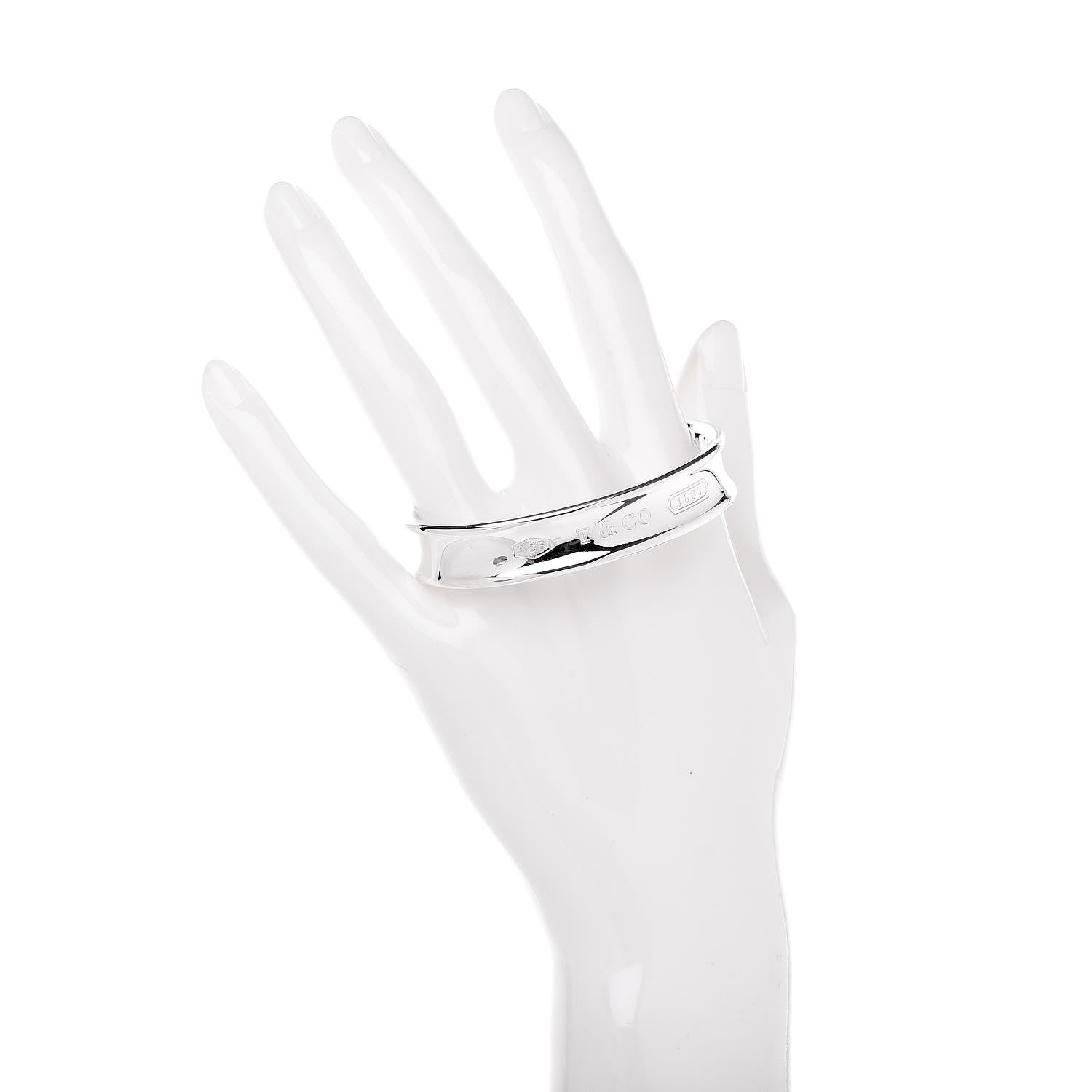 Tiffany Sterling Silver 1837 Cuff Bracelet 2 of 4