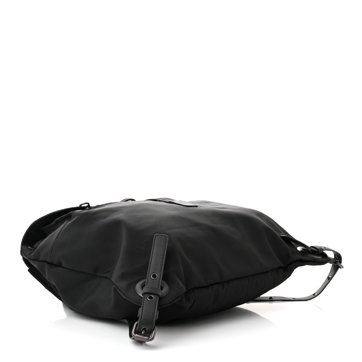 Nylon Intrecciato Backpack Black