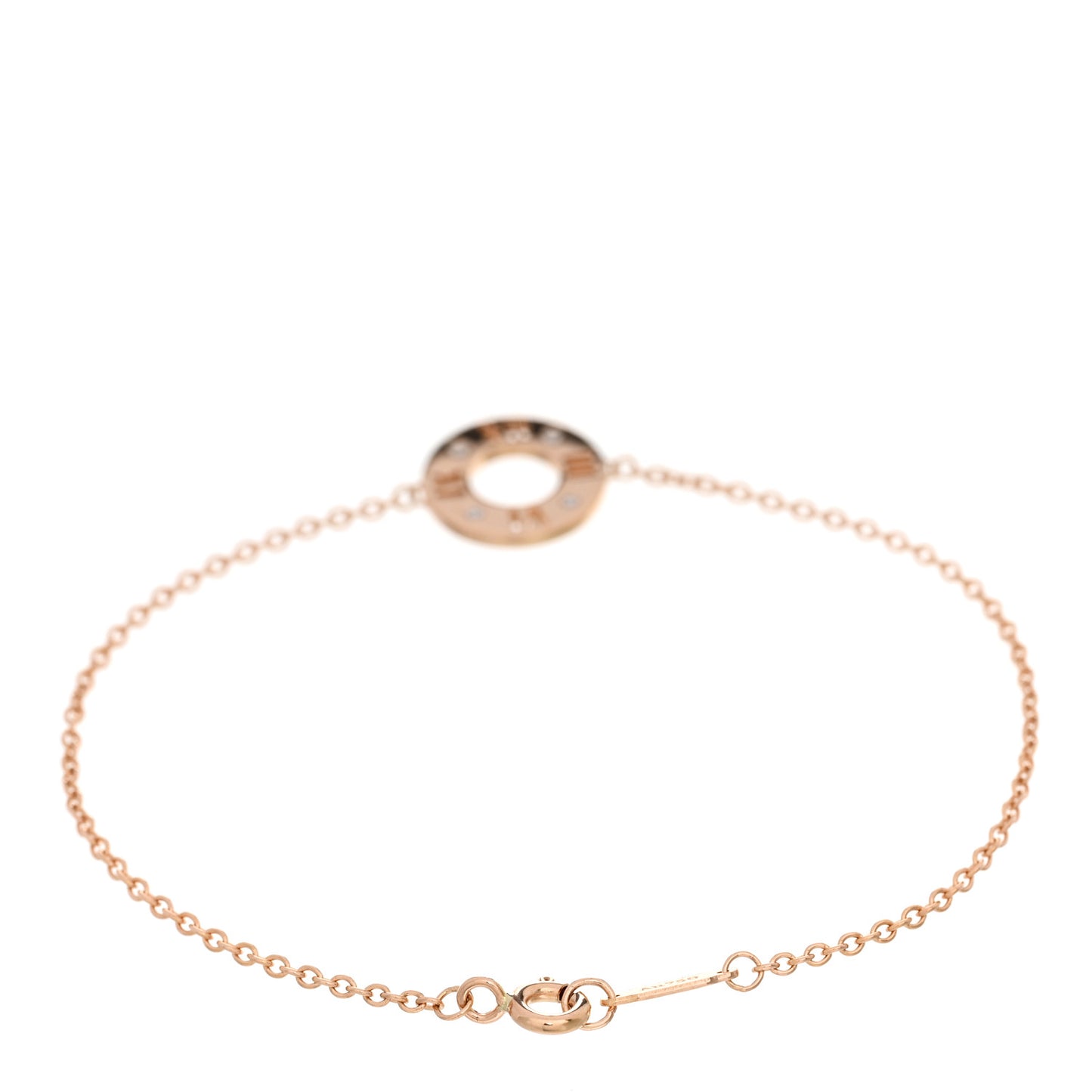 18K Rose Gold Diamond Atlas Pierced Bracelet