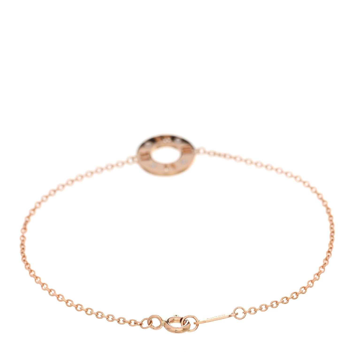 Tiffany 18K Rose Gold Diamond Atlas Pierced Bracelet 2 of 4
