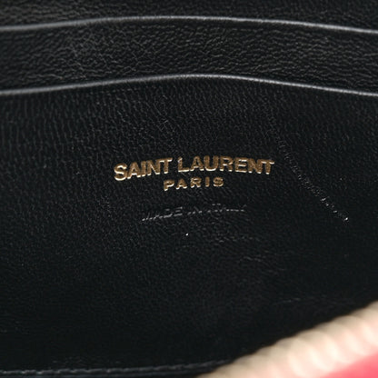 Saint Laurent Grain De Poudre Matelasse Monogram Mini Lou Camera Bag Eros Red 6 of 11
