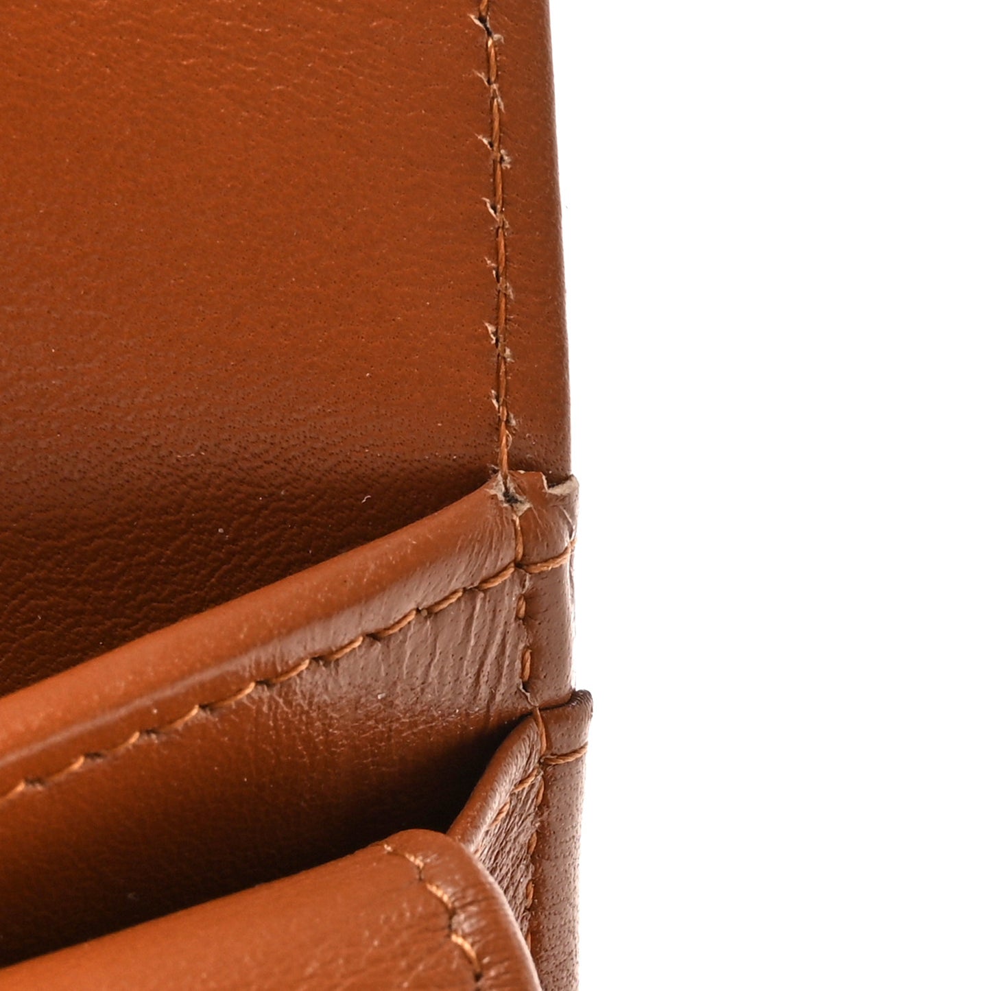 Caviar Quilted Large Flap Wallet Light Brown