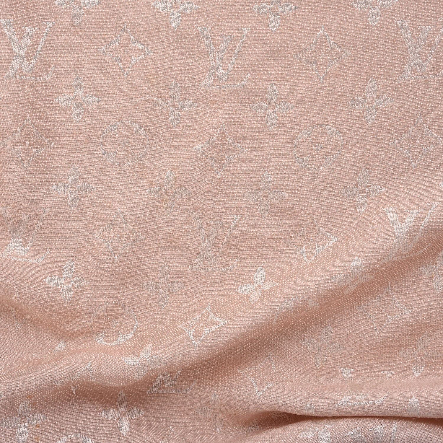 Louis Vuitton Silk Wool Monogram Shawl Rose 6 of 11