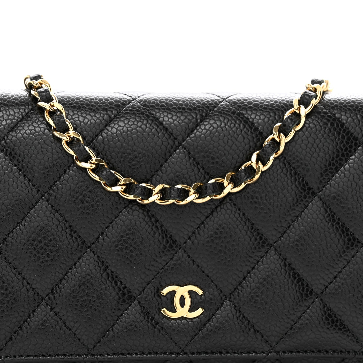 Chanel Caviar Quilted Wallet on Chain WOC Black 5 of 11