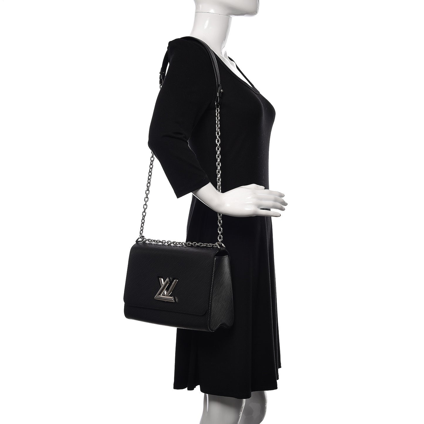 Epi Twist Shoulder Bag MM Black