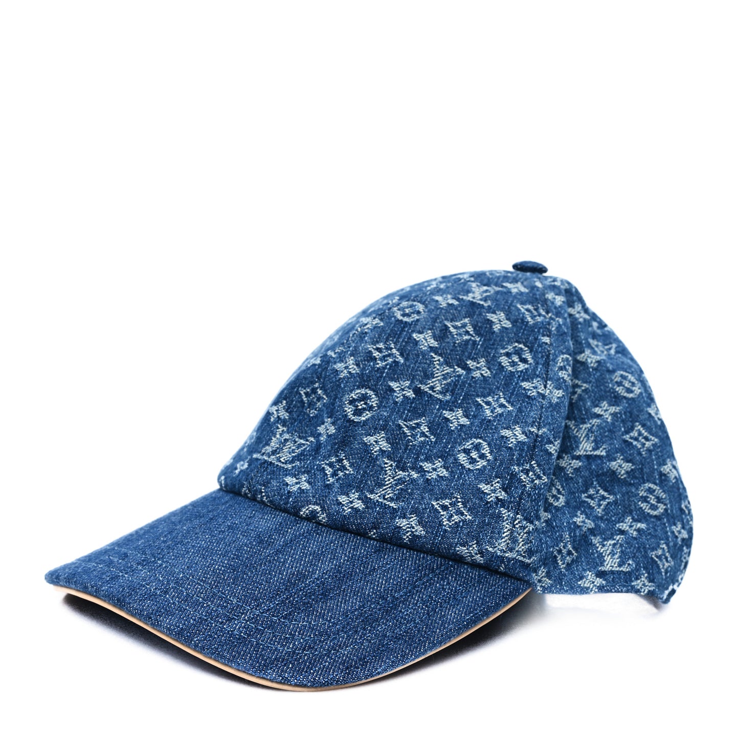 Monogram Denim LV Remix Cap L Blue