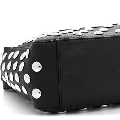 Khaite Pebbled Sport Calfskin Studded Elena Black 8 of 9
