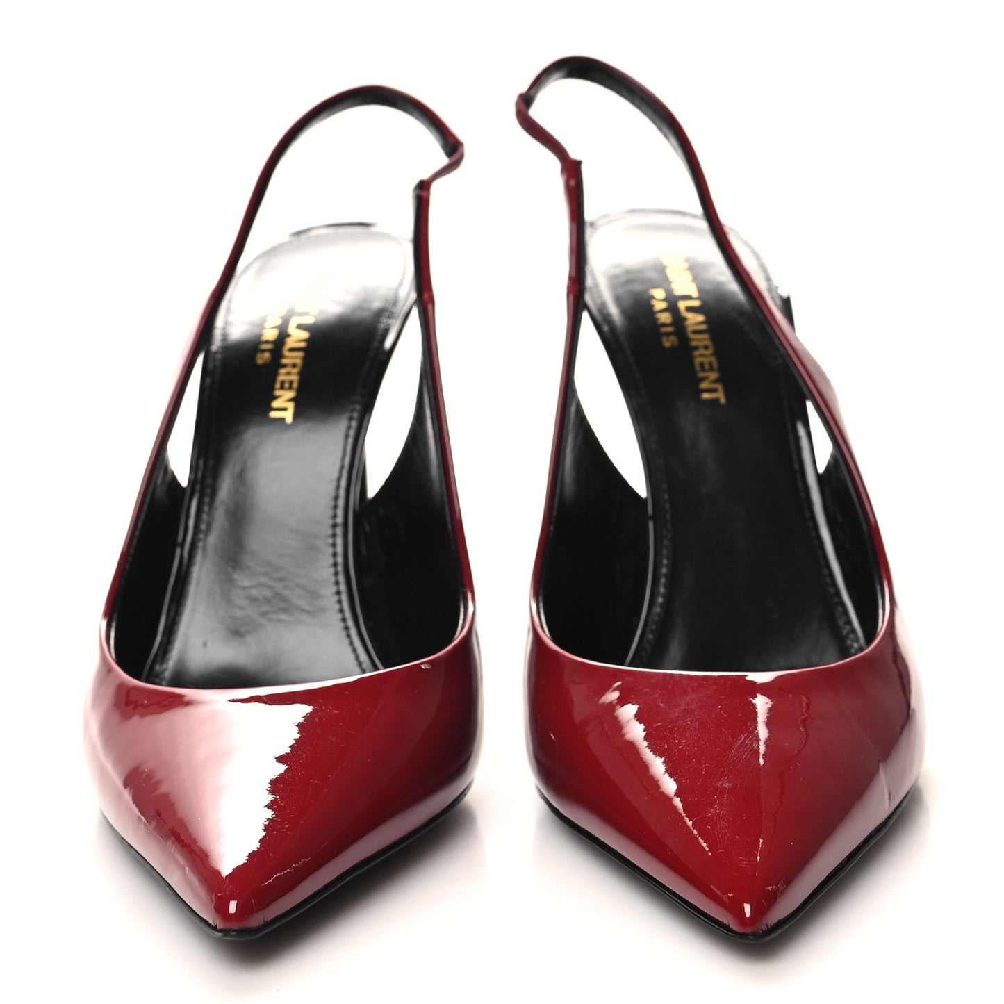 Patent Calfskin Zoe 105 Slingback Pump 38.5 Red