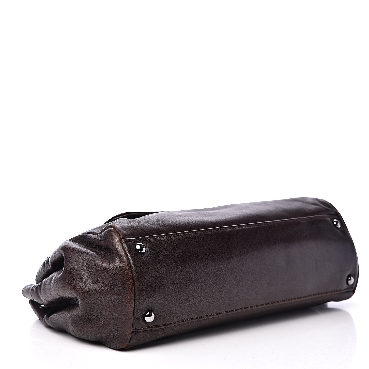 Chanel Lambskin Lax Accordion Flap Marron Fonce 3 of 14