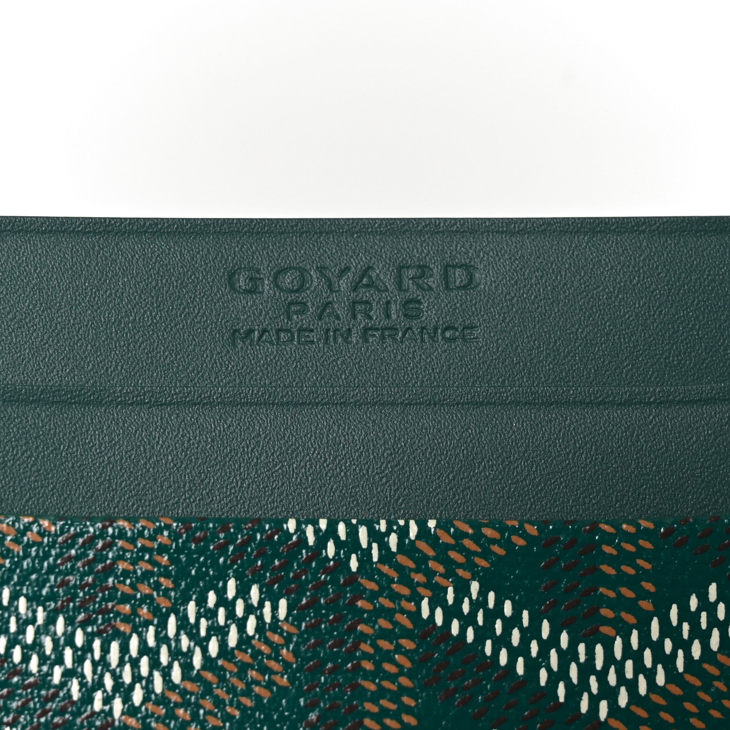 Goyard Goyardine Saint Sulpice Card Holder Green 6 of 7
