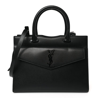 Saint Laurent Grain De Poudre Medium Uptown Tote Black 1 of 9