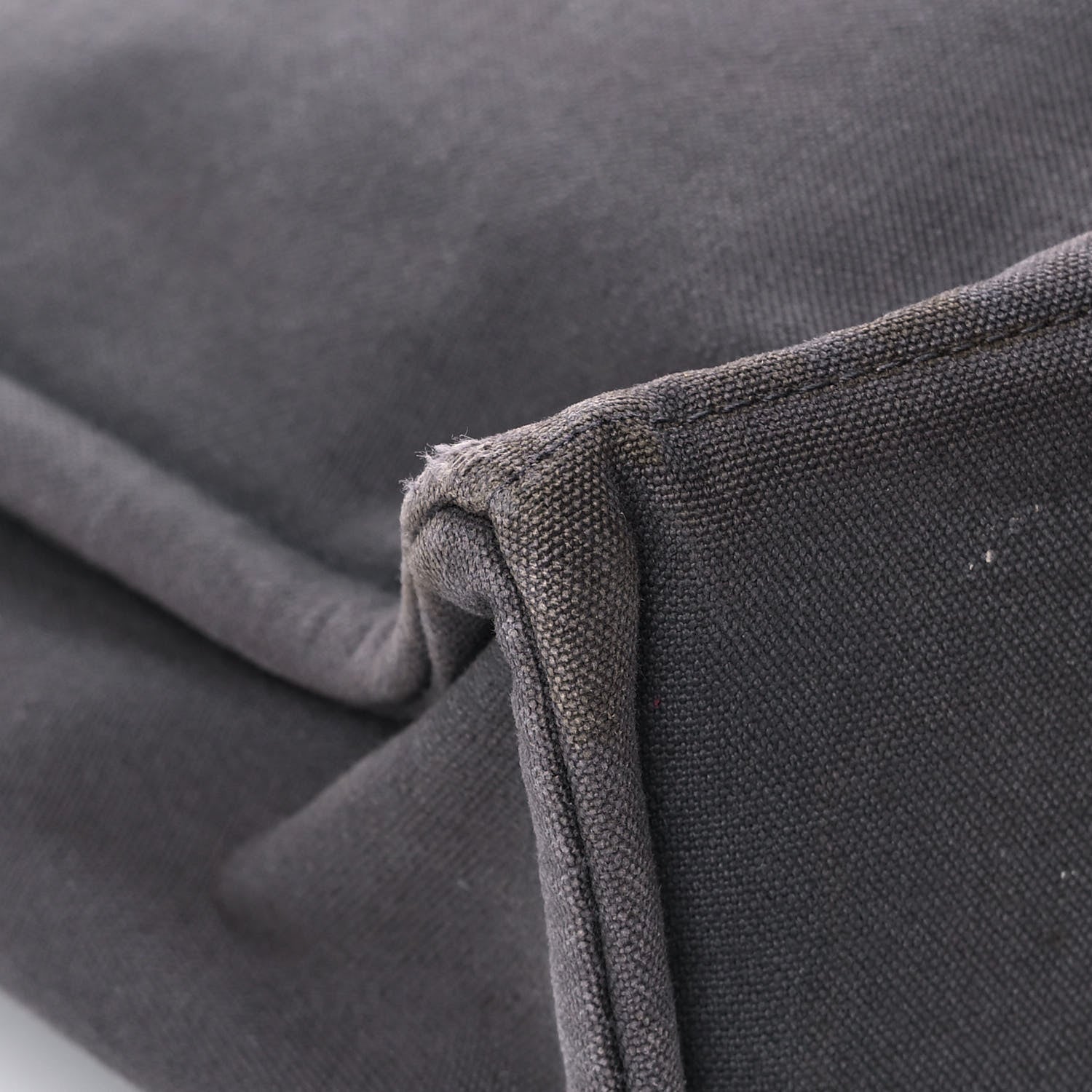 Hermes Canvas Fourre Tout MM Grey 9 of 12