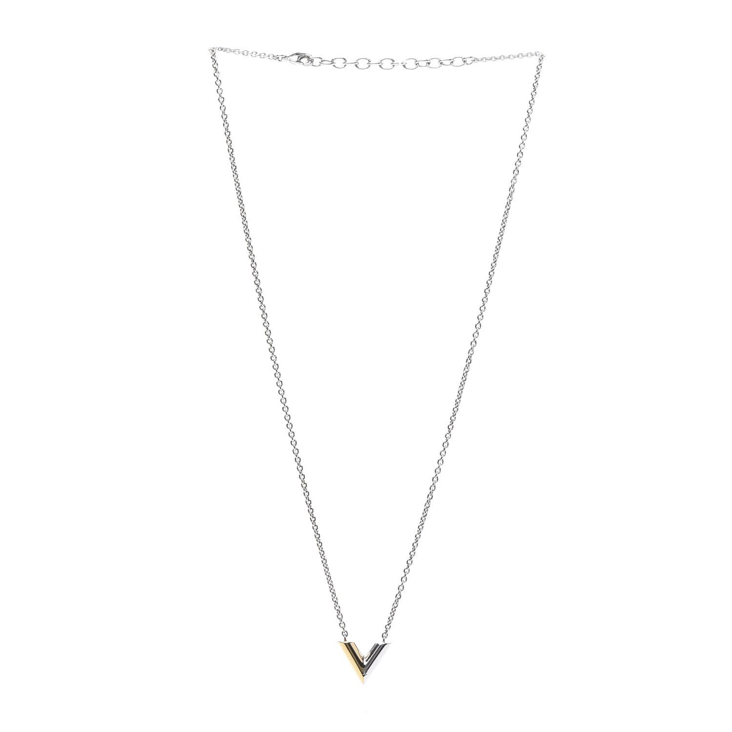 Essential V Necklace Silver
