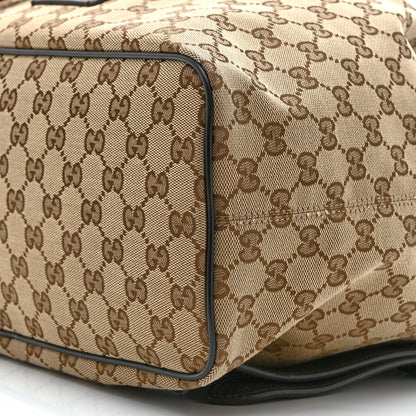 Gucci Monogram Dollar Calfskin O Drawstring Backpack Beige Ebony Testa di Moro Dark Chocolate 11 of 11