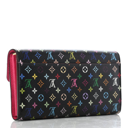 Louis Vuitton Monogram Multicolor Sarah Wallet NM Black Grenade 3 of 6
