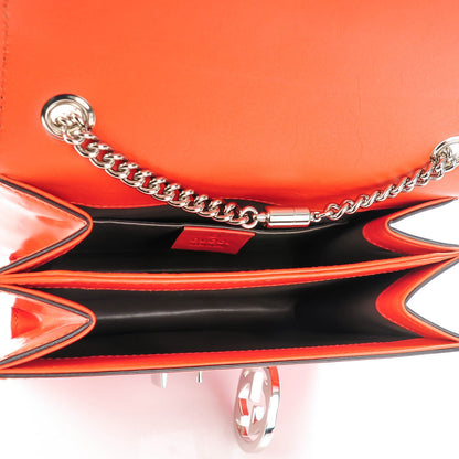Gucci Shade Lux Calfskin Small Interlocking Shoulder Bag New Dark Orange 5 of 7