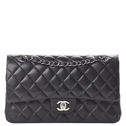 Chanel Lambskin Quilted Medium Double Flap Black 1 of 25