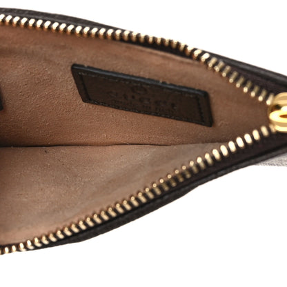 Gucci GG Supreme Monogram Web Ophidia Zip Card Case Brown 5 of 9