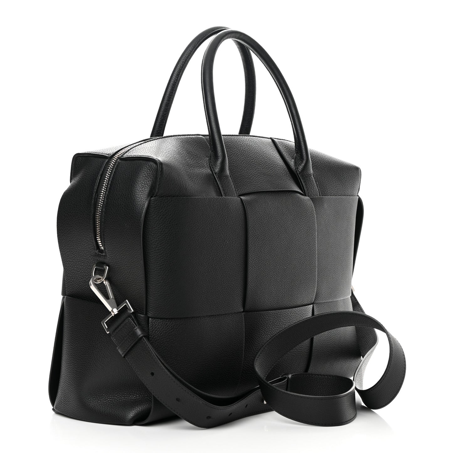 Calfskin Maxi Intrecciato Arco Black