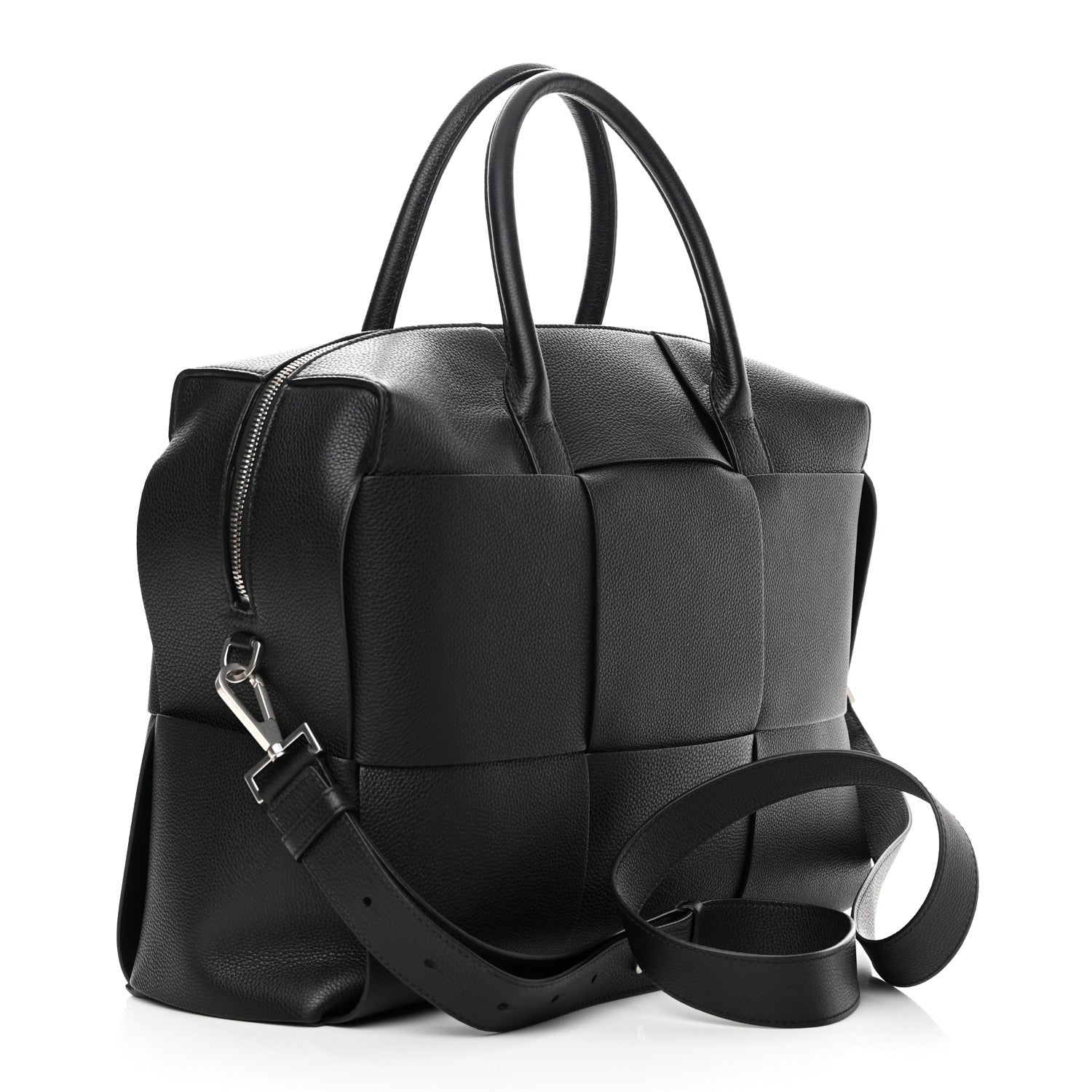 Bottega Veneta Calfskin Maxi Intrecciato Arco Black 3 of 11