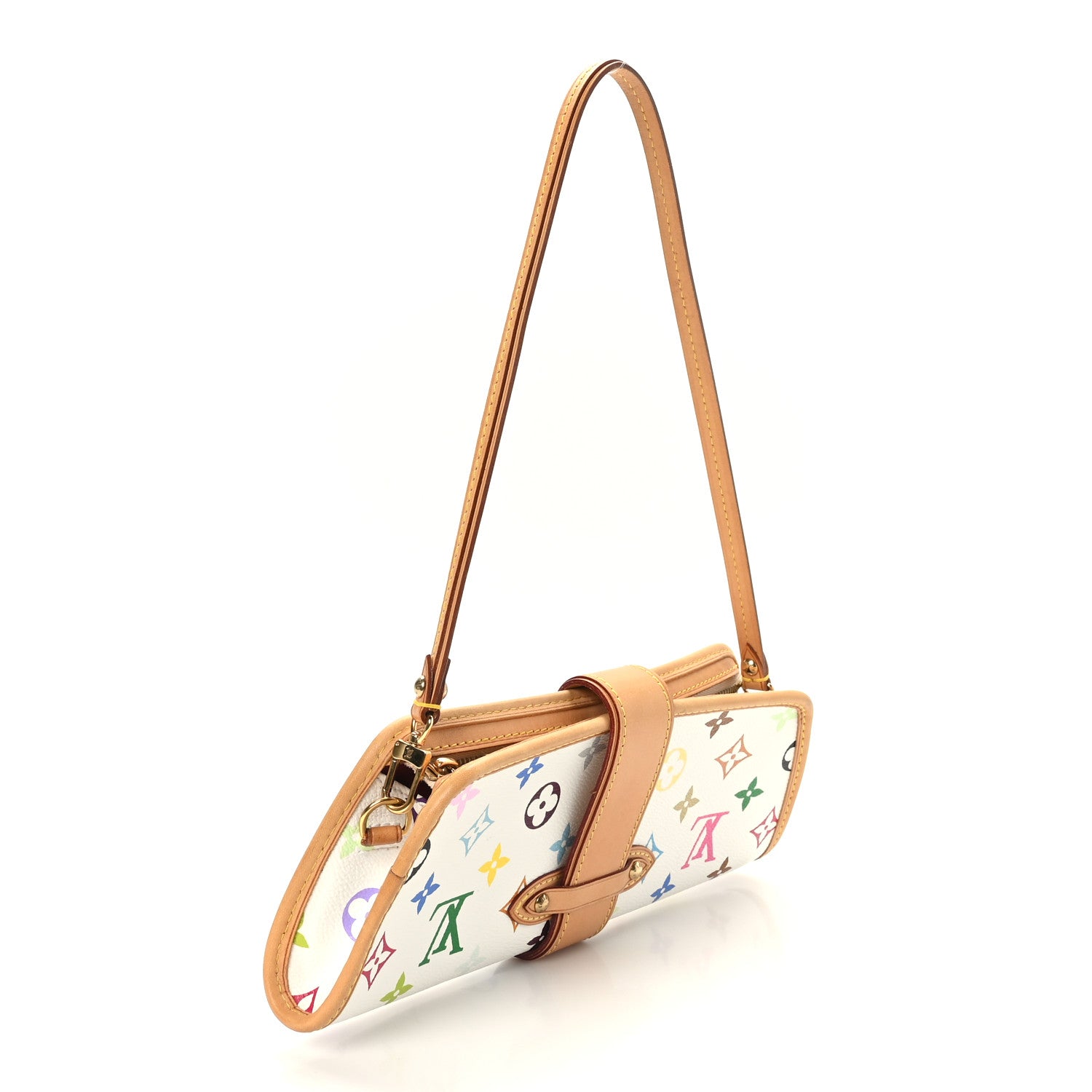 Louis Vuitton Monogram Multicolor Shirley White 2 of 8