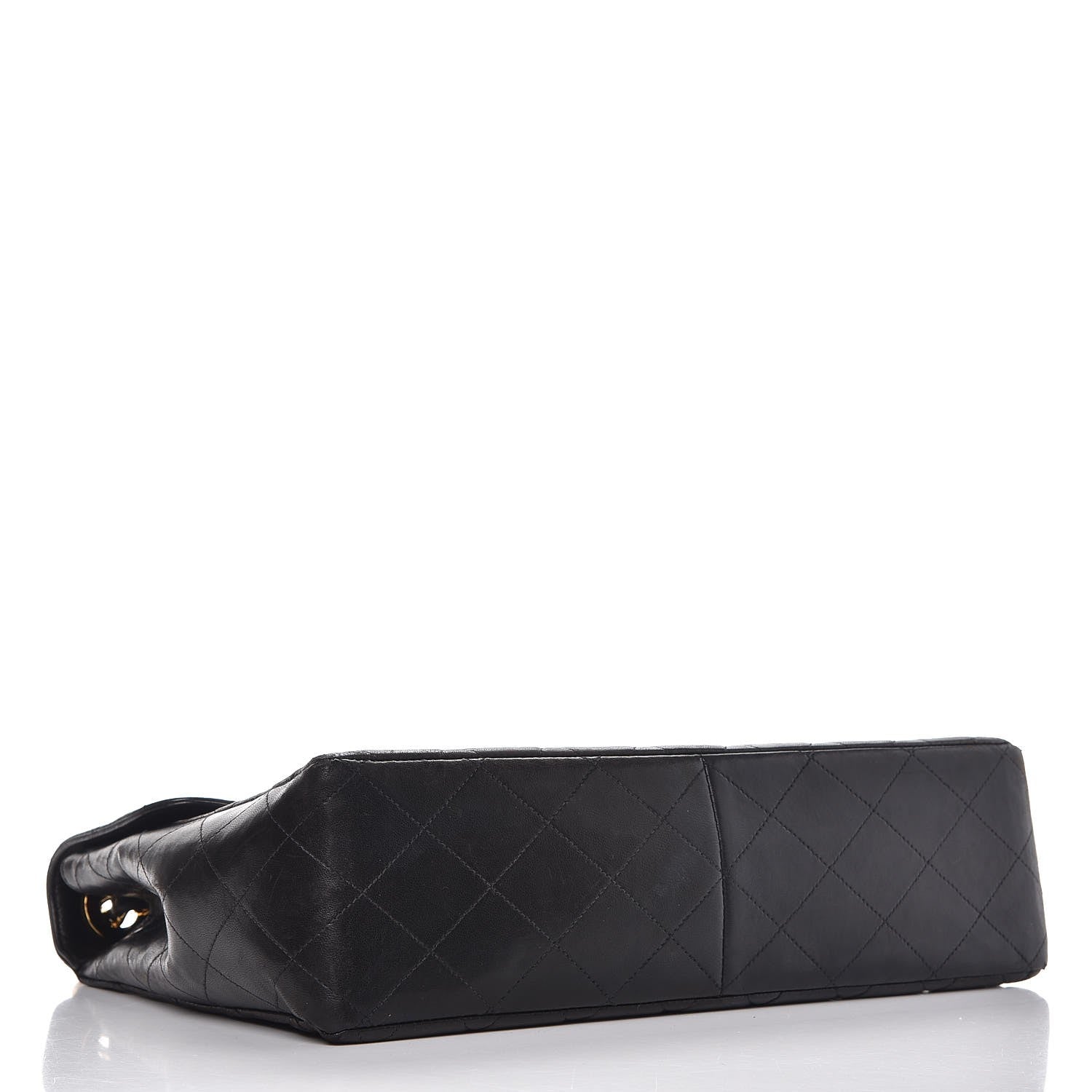 Chanel Lambskin Quilted Jumbo Single Flap Black 4 of 17