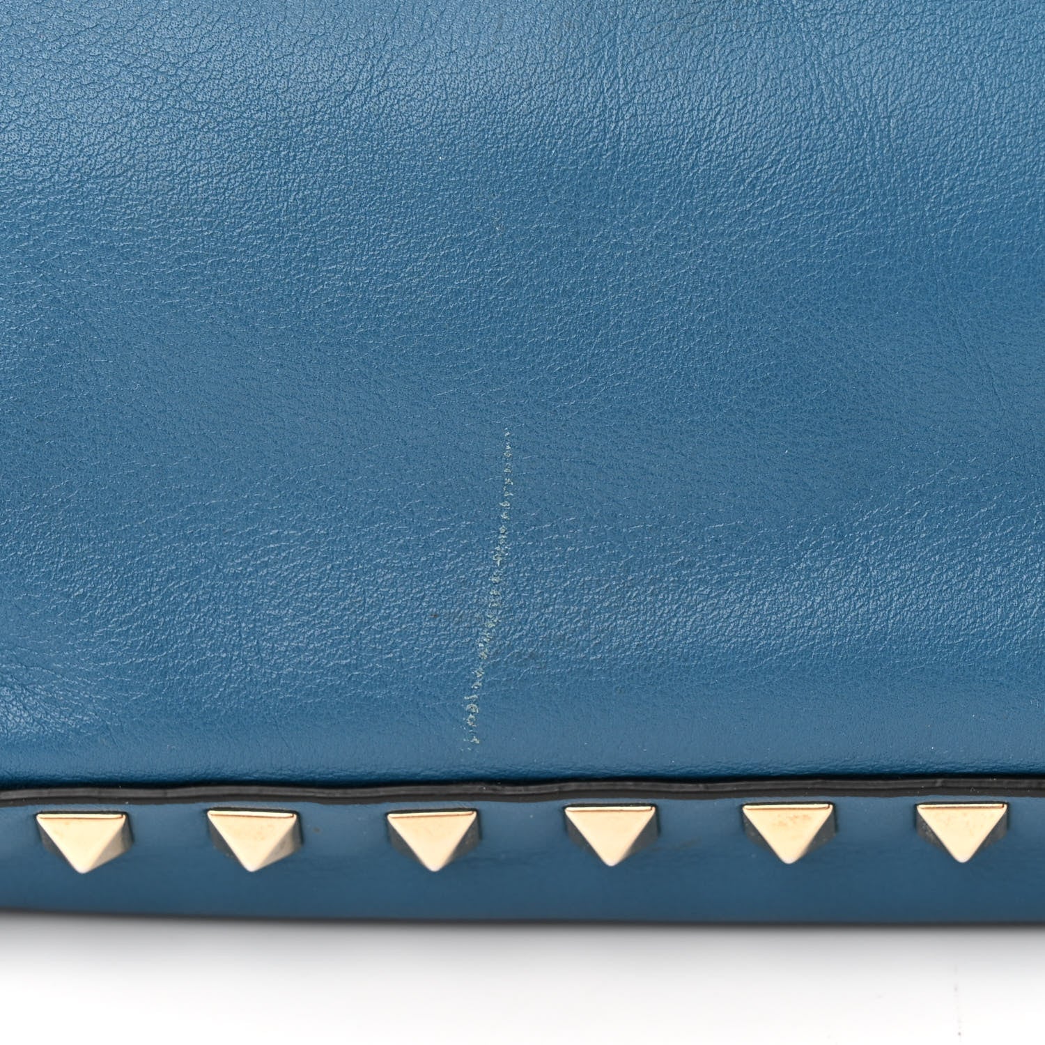 Valentino Garavani Vitello Small Rockstud Tote Blue Delft 15 of 19