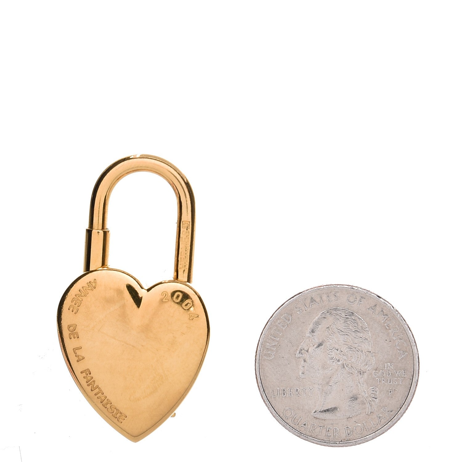 Hermes Annee De La Fantaisie Heart Cadena Lock Gold 2 of 4