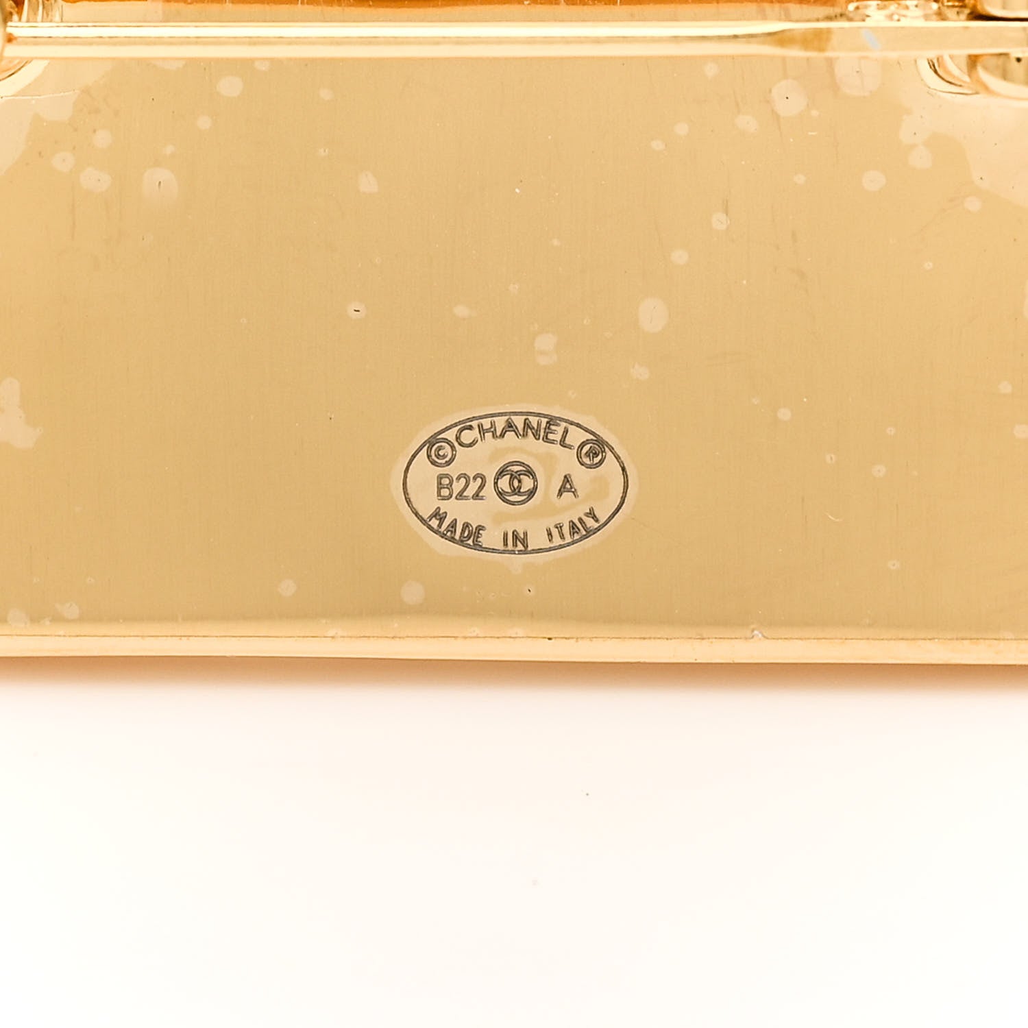 Chanel Metal CC Rue Cambon Brooch Gold 3 of 4