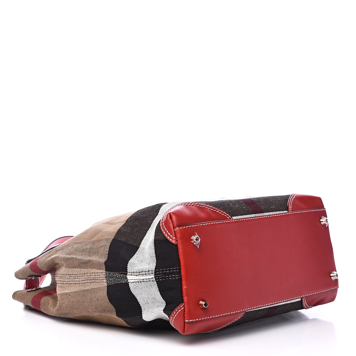 Burberry Canvas Mega Check Medium Maidstone Cadmium Red 4 of 11