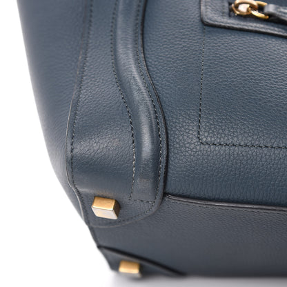 Celine Drummed Calfskin Micro Luggage Orage 11 of 20