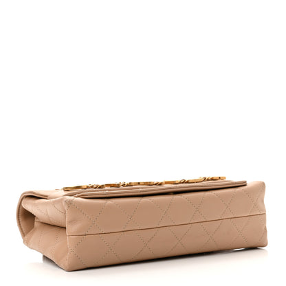 Chanel Calfskin Quilted Enchained Flap Beige 4 of 10