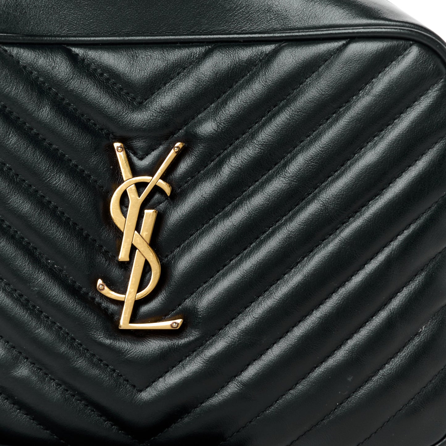 Calfskin Matelasse Monogram Lou Camera Bag Black