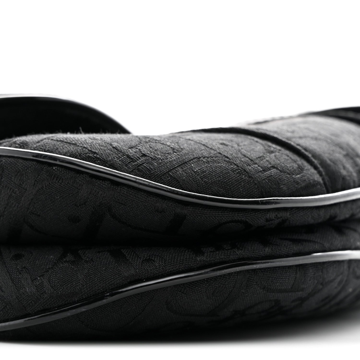 Christian Dior Monogram Saddle Bag Black 9 of 15