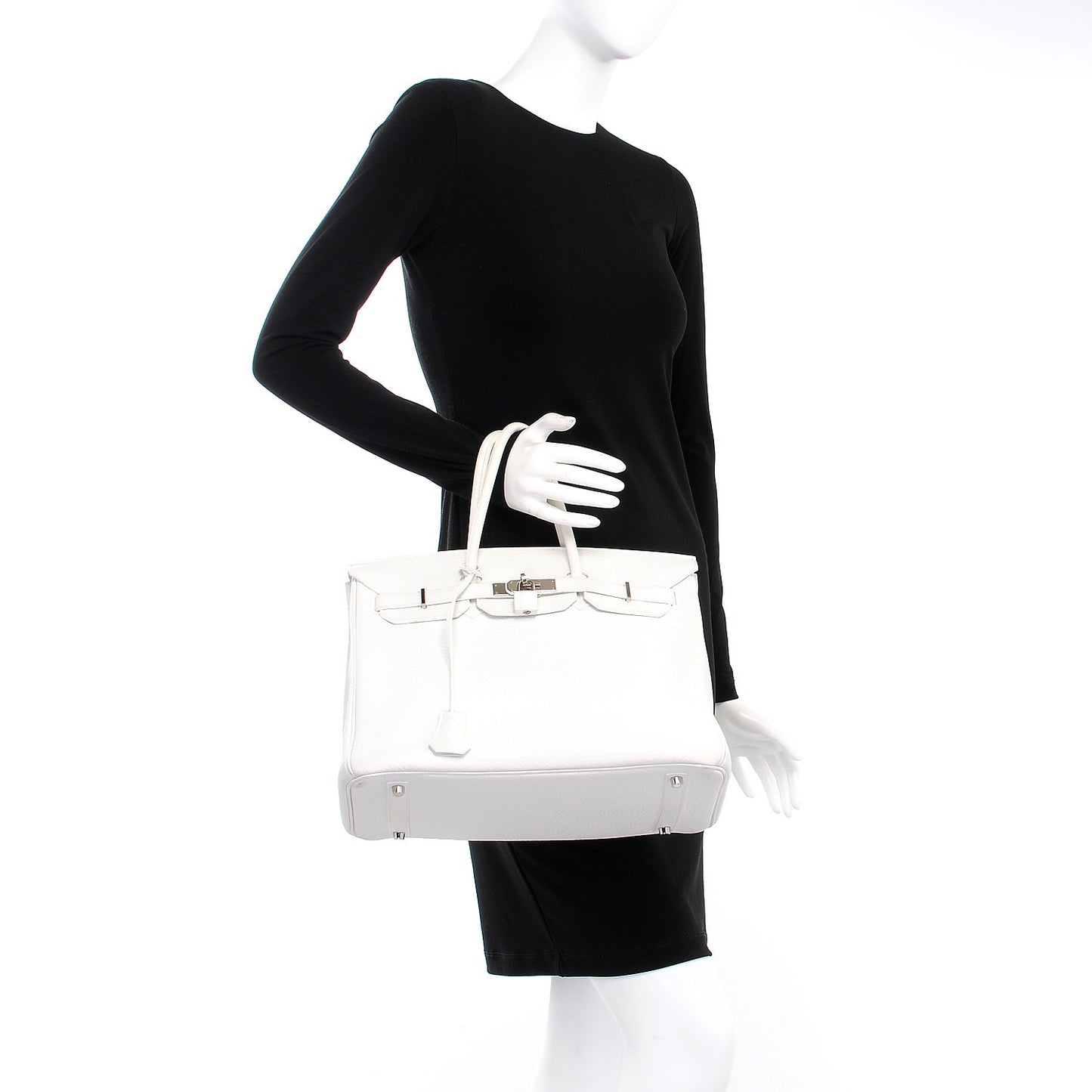 Taurillon Clemence Birkin 35 White