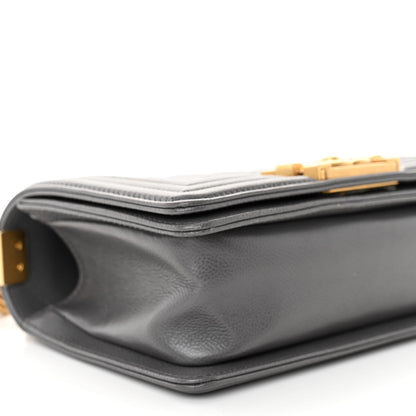 Chanel Caviar Quilted Small Boy Flap Grey 9 of 10