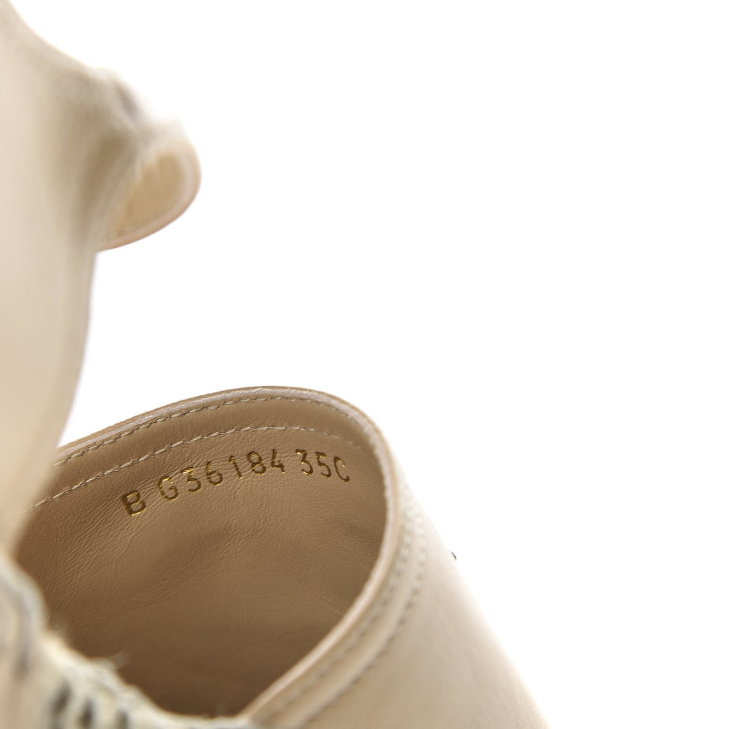 Lambskin CC Espadrilles 35 Beige Black