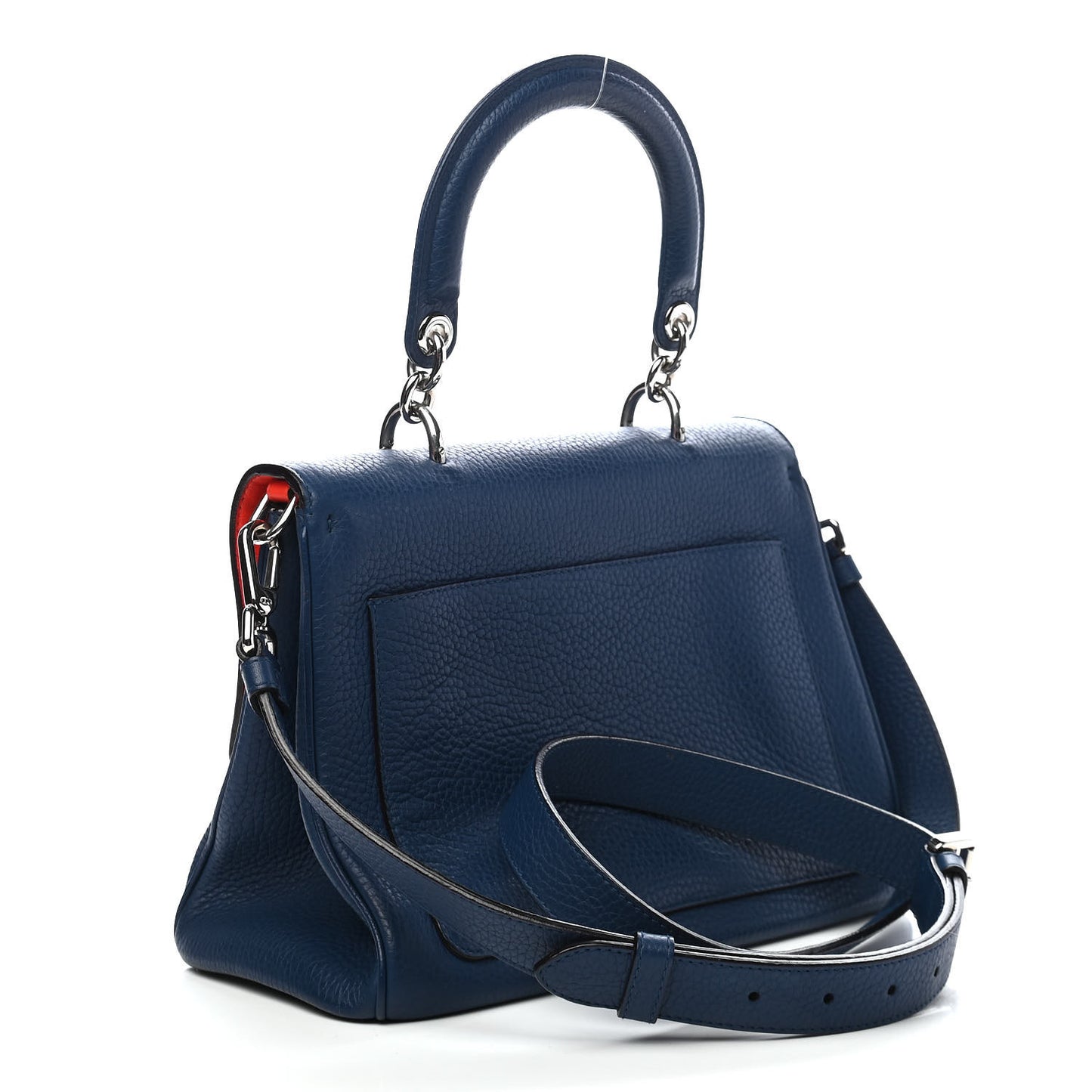 Bullcalf Medium Be Dior Flap Mineral Blue