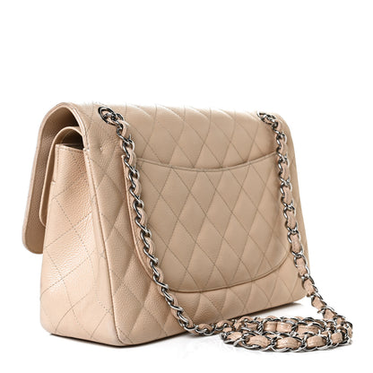 Chanel Caviar Quilted Jumbo Double Flap Beige Clair 3 of 13