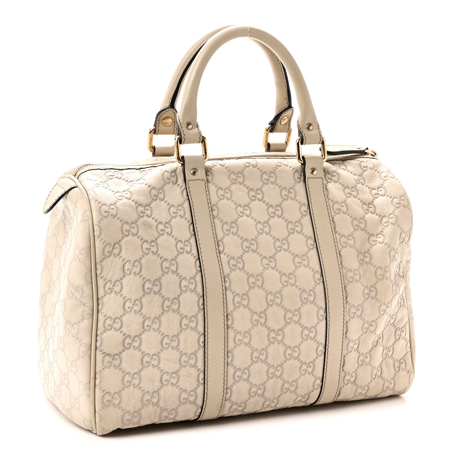 Gucci Guccissima Medium Joy Boston Off White 3 of 10