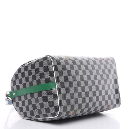 Louis Vuitton Damier Speedy Bandouliere 30 Black White 4 of 9