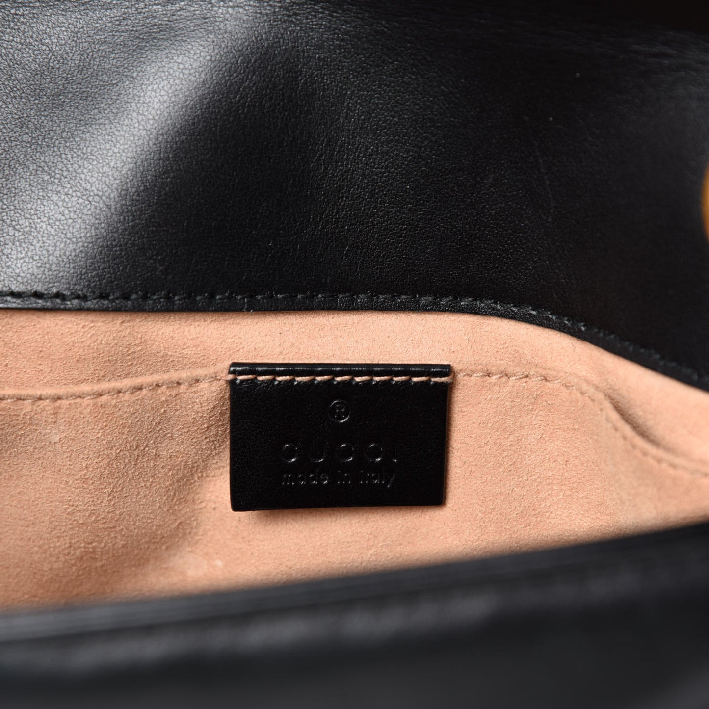 Calfskin Matelasse Mini GG Marmont Shoulder Bag Black