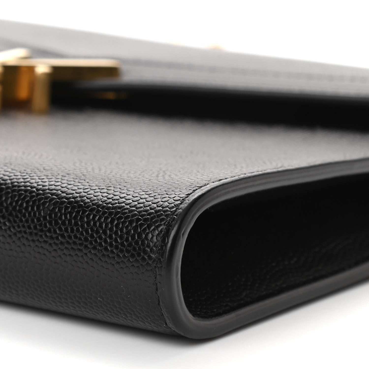 Saint Laurent Grain De Poudre Monogram Cassandra Clasp Bag Black 10 of 10