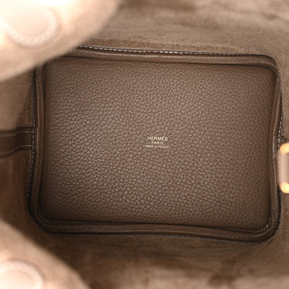 Hermes Taurillon Clemence Picotin Lock 18 PM Etoupe 5 of 12