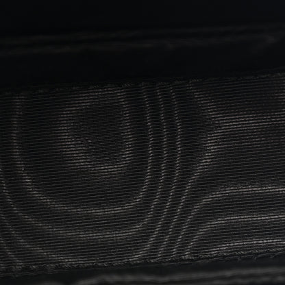 Gucci Sequin Lizard Embossed GG Mini Bamboo 1947 Top Handle Chain Bag Black White 5 of 12