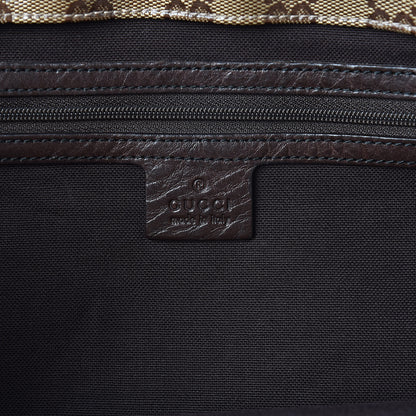 Gucci Crystal Monogram Medium Babouska Shopping Tote Dark Brown 6 of 15
